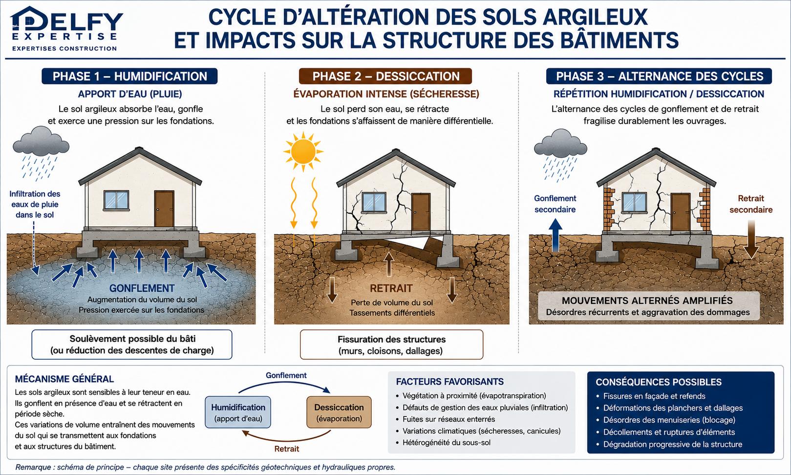retrait-gonflement des argiles impact maison